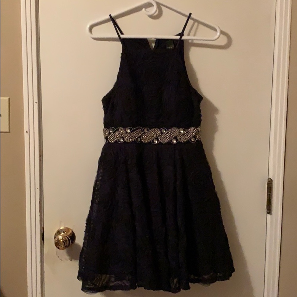 Navy blue homecoming dress